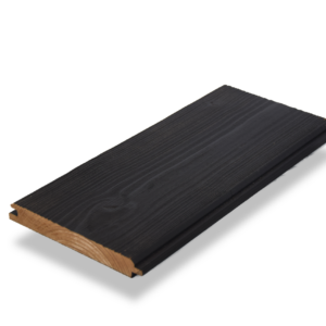 Naaldhout Thermowood musbek zwart, geborsteld Essen, Houthandel Van Den Berg